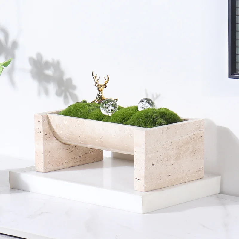 Natural Marble Stone Flower Po - Aloe Vera Pot review and price