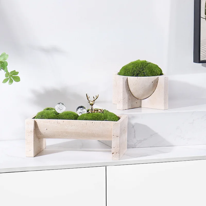 Natural Marble Stone Flower Po - Aloe Vera Pot review and price